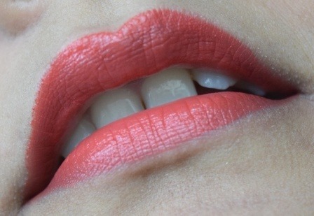Orange lipstick