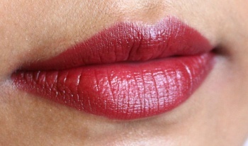 Faces Maroon Plus Ultra Moist Lipstick Review lipswatch blotted