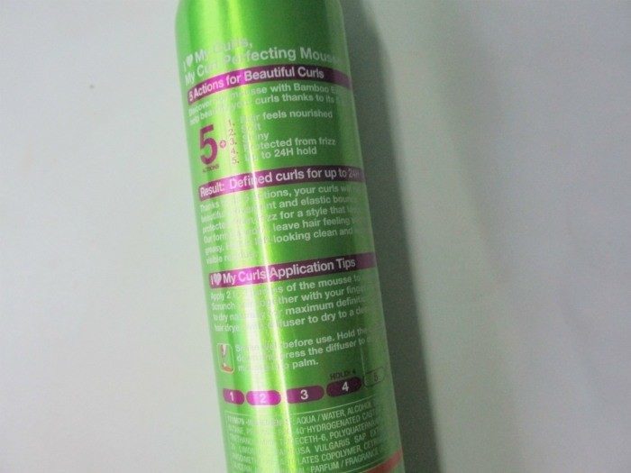 Garnier Fructis Style I Love My Curls Perfecting Mousse Review3