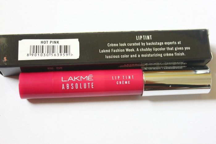 Lakme Absolute Hot Pink Lip Tint Crème Review description