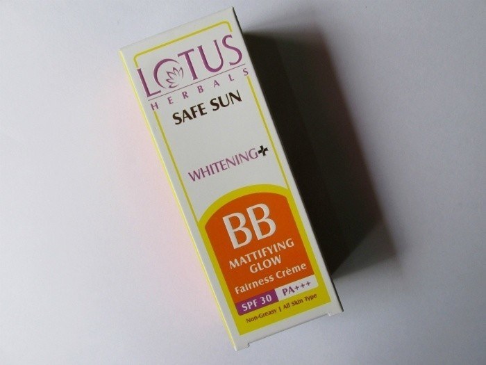Lotus Herbals Whitening BB Mattifying Glow Fairness Cream SPF 30 PA+++ Review