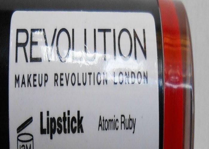 Makeup Revolution Atomic Ruby Lipstick Packaging