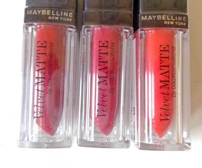 Maybelline Colorsensational Velvet Matte Sneak Peak and Swatches