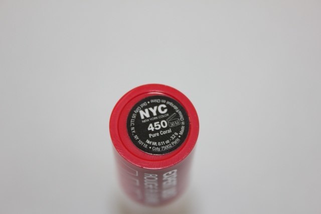 NYC Expert Last Pure Coral Lip Color