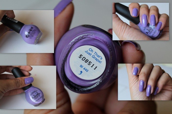 Nicole by OPI Nail Lacquer Positive Energy, In Sync with Pink, Oh That’s Just Grape Review6