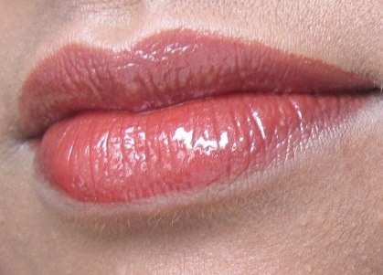 Brown lip gloss