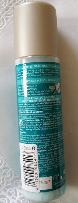 Schwarzkopf Gliss Kur Million Gloss Express Repair Conditioner Spray Review2