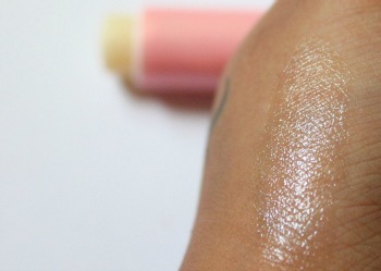 The Body Shop Born Lippy Lychee Shimmer Lip Balm Review swatch