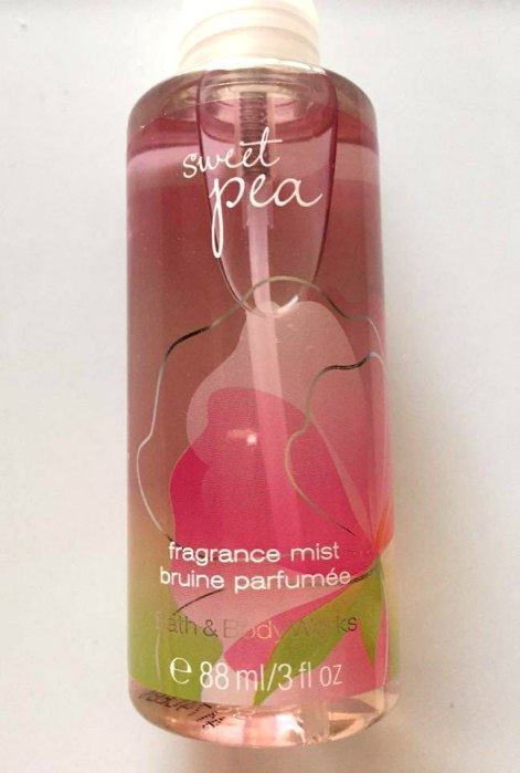 Bath and Body Works Sweet Pea Fine Fragrance Mist Review1