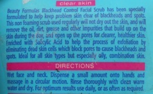 Beauty Formulas Blackhead Control Facial Scrub-desc