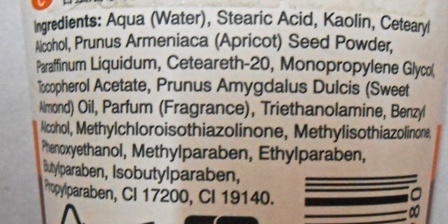 Beauty Formulas Honey and Almond Facial Scrub Review-ingred