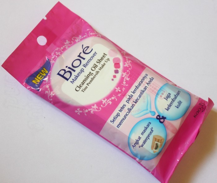 Biore Makeup Remover Cleansing Oil Sheet Review