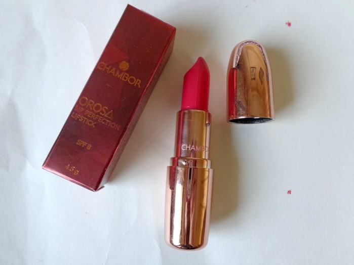 Chambor Orosa #554 Insanely Pink Lip Perfection Lipstick Review1