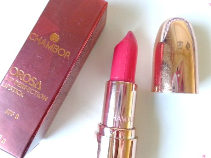 Chambor Orosa #554 Insanely Pink Lip Perfection Lipstick Review2