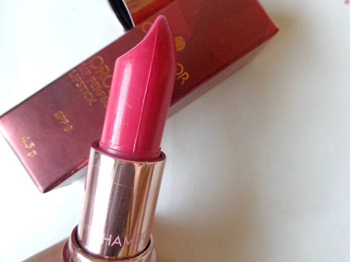 Chambor Orosa #554 Insanely Pink Lip Perfection Lipstick Review4