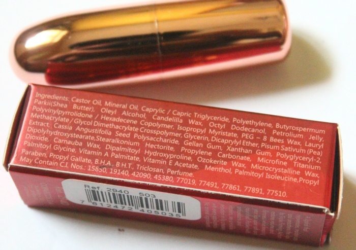 Chambor Orosa Oh My Rouge #503 Lip Perfection Lipstick Review ingredients