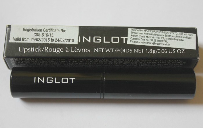 Inglot #57 Slim Gel Lipstick Review