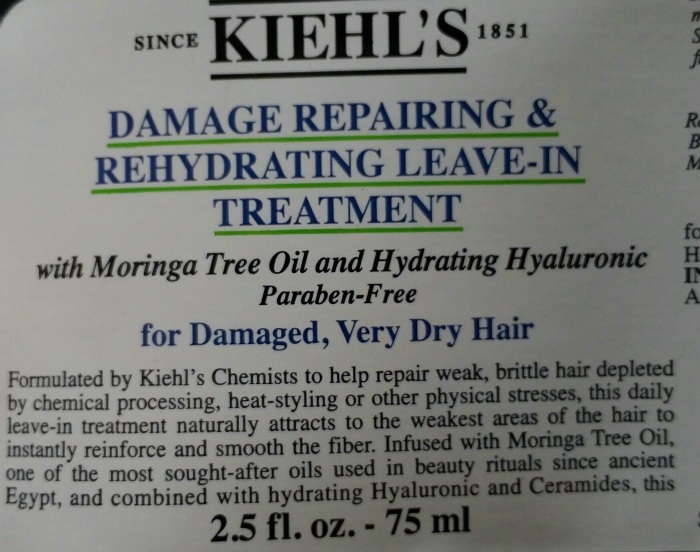 Kiehl’s Damage Repairing and Hydrating Leave-In Treatment Review details