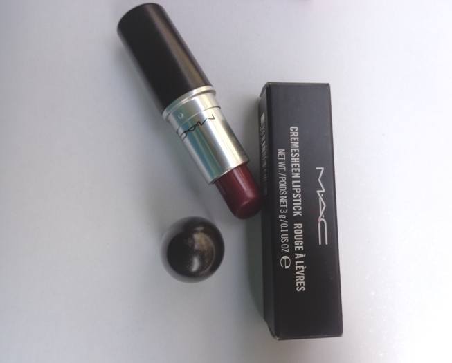 MAC Party Line Cremesheen Lipstick Review7