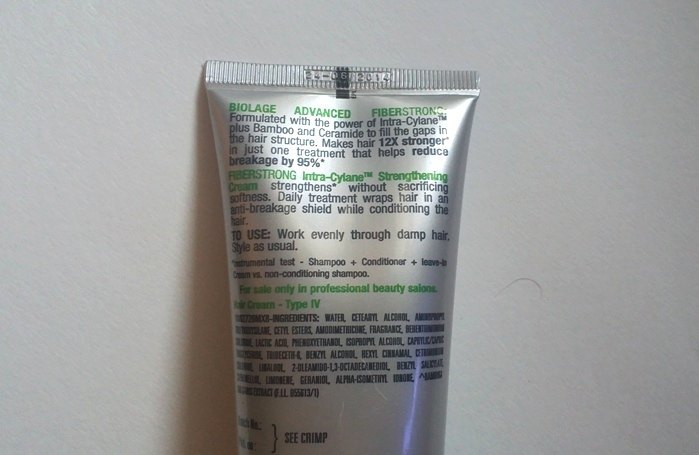 Matrix Biolage Fiberstrong Strengthening Leave-In Cream Review2