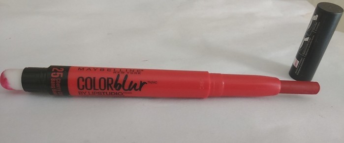 Maybelline Lip Studio Cherry Cherry Bang Bang Color Blur Cream Matte Pencil and Smudger Review2