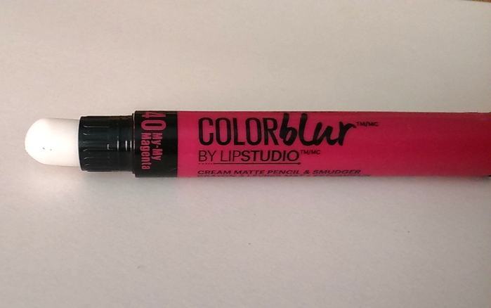 Maybelline Lip Studio My My Magenta Color Blur Cream Matte Pencil and Smudger Review4