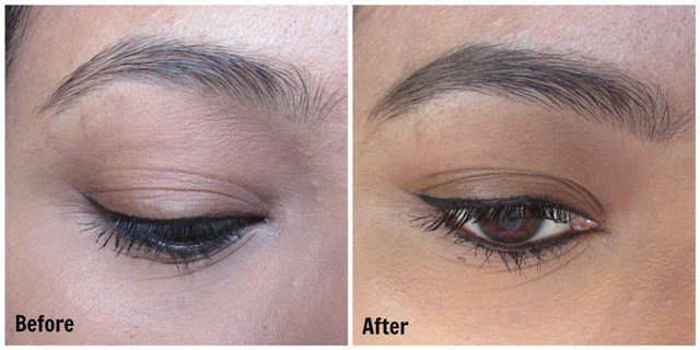 NYX Tame & Frame Tinted Brow Pomade in Espresso-beforeafter