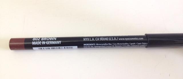 NYX lip liner in shade Brown2