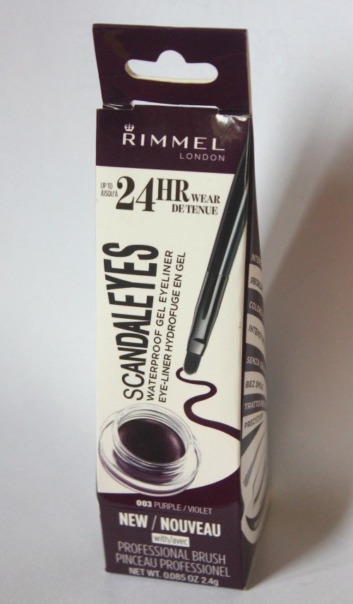 Rimmel Scandaleyes Waterproof Gel Eyeliner 003 Purple Review