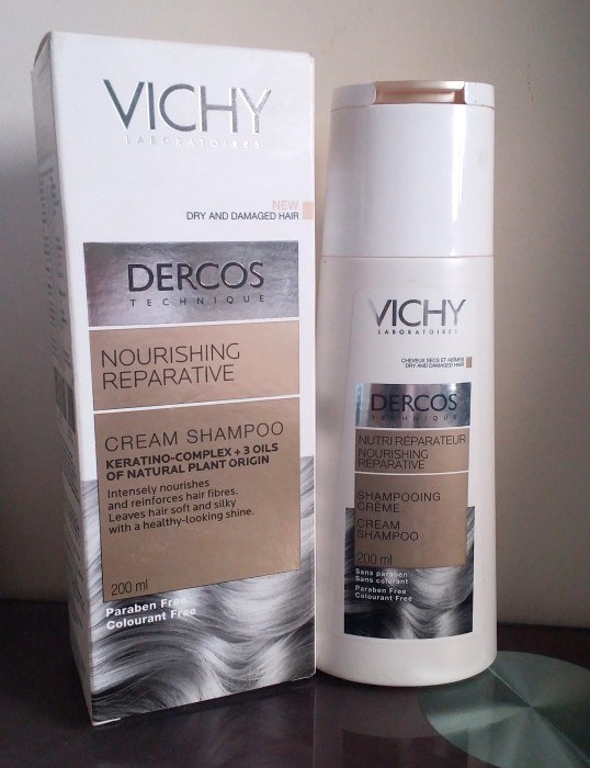 Vichy Dercos nourishing reparative cream shampoo1