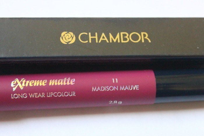 Chambor Xtreme Matte Long Lasting Lipcolour #11 Madison Mauve Review name