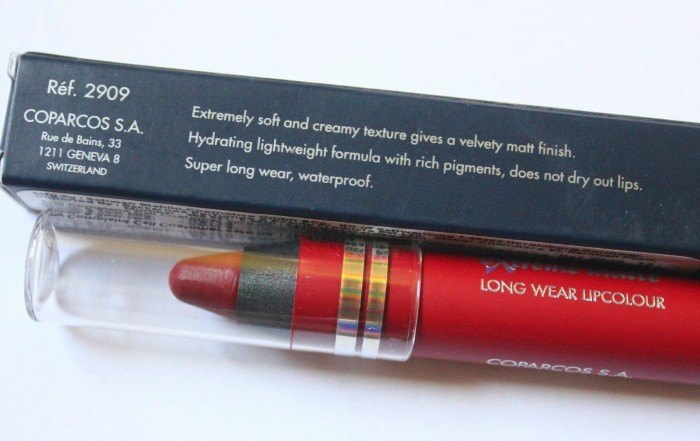 Chambor Xtreme Matte Long Lasting Lipcolour #12 Atomic Red Review details