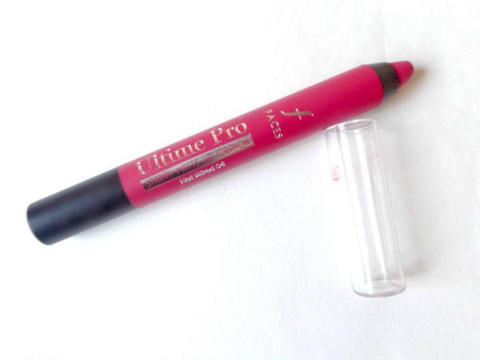 Faces Ultime Pro 04 Hot Wired Starry Matte Lip Crayon open