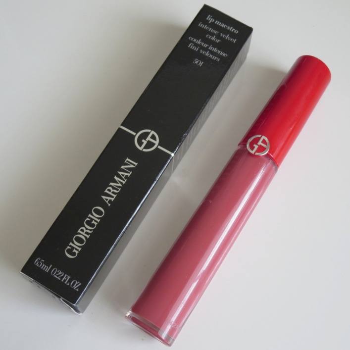 Giorgio Armani Lip Maestro Intense Velvet Color #501 Casual Pink Review