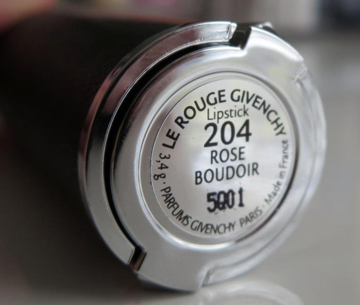 Givenchy Rose Boudoir Le Rouge Lipstick label