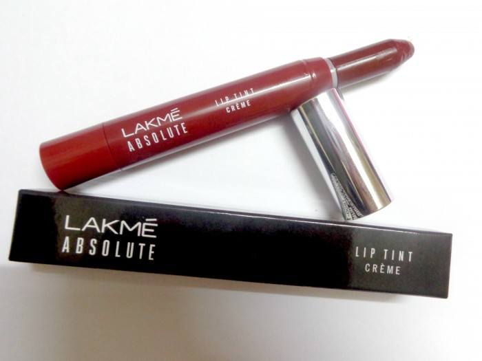 Lakme absolute lip tint creme in plum rush review1