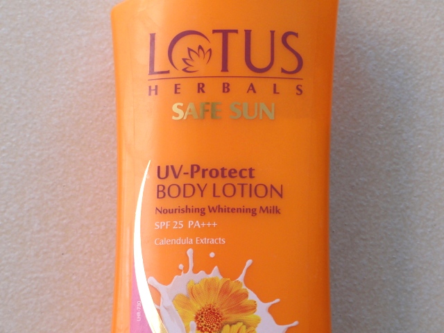 Lotus Herbals Safe Sun UV-Protect Body Lotion SPF 25 PA +++ Review3