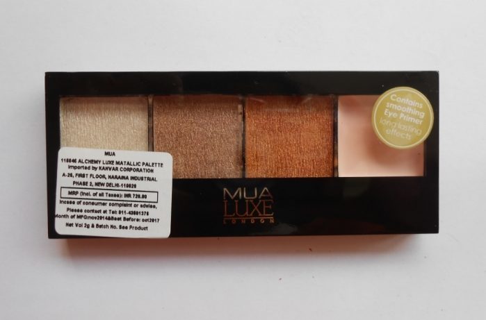 MUA Luxe Metallic Palette - Alchemy Review2