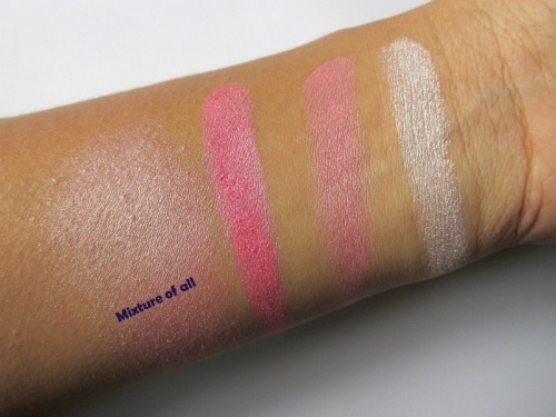 Makeup Revolution London Blushing Hearts Bursting With Love Review swatch 1