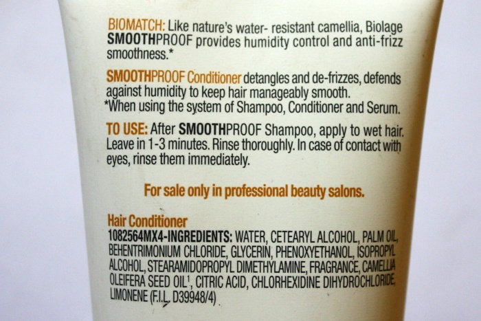 Matrix Biolage Smoothproof Camellia Smoothing Conditioner Review