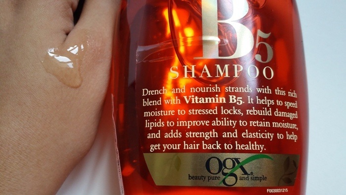 OGX Moisture + Vitamin B5 Shampoo Review5