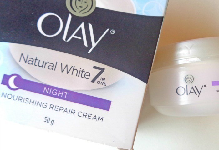 Olay Natural White 7 in 1 Night Nourishing Repair Cream