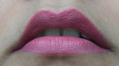 Pink matte lips