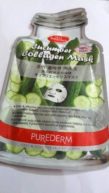 Purederm cucumber collagen mask review1
