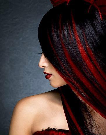 Red highlights
