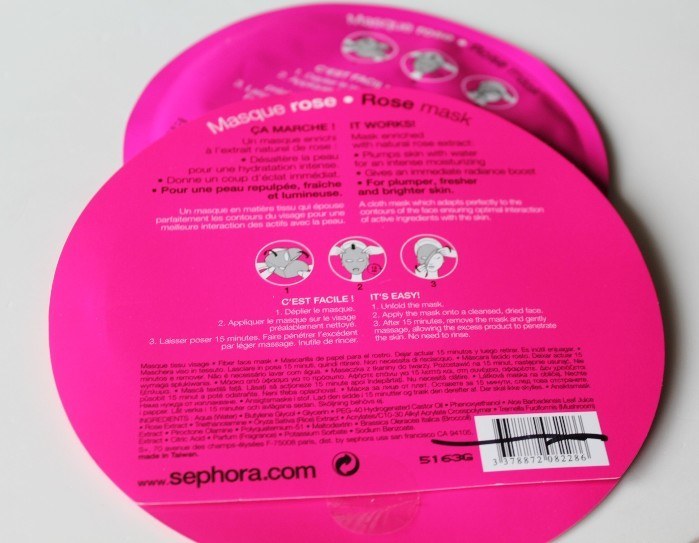 Sephora Collection Ultra Moisturizing and Brightening Rose Face Mask Review2