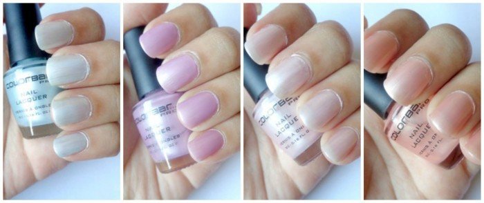 colorbar mini collection nail paint set french kiss-nails