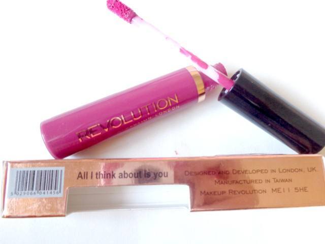 makeup revolution ultra velour lip cream all i think about is you2