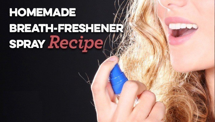 DIY Lemon and Peppermint Refreshing Breath Spray Mouth wash