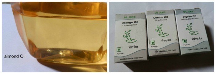 ingredients for beauty oil